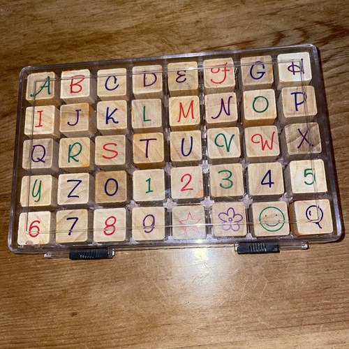 Alphabet numbers woodblock - alphabet/numbers,