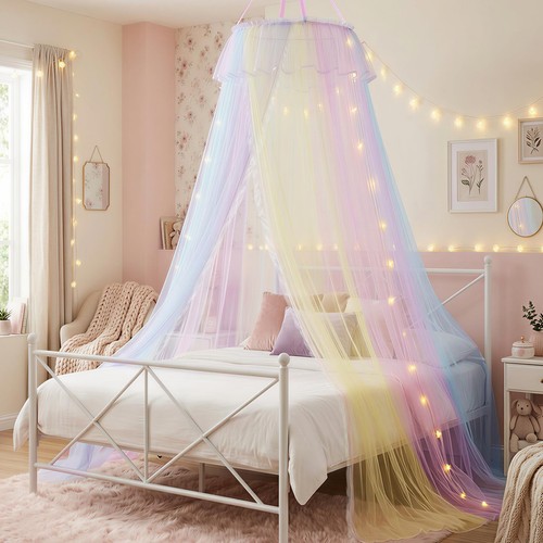 Bed canopy with lights for - lights,