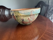 Decorative Decoupage Clay Bowl