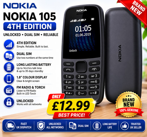 Nokia 105 dual - brand, new