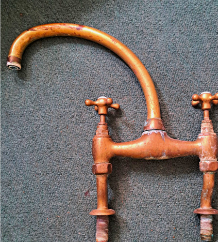 Vintage retro brass bridge - vintage/retro,