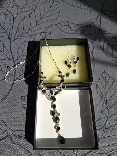 Black clear earrings - earrings, &