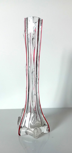 Antique thorn vase clear glass - antique,
