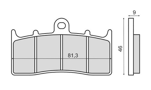 Front sintered brake pads - front, bmw
