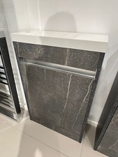 550MM CLOAKROOM BASIN UNIT VANITY DARK CONCRETE EX DISPLAY