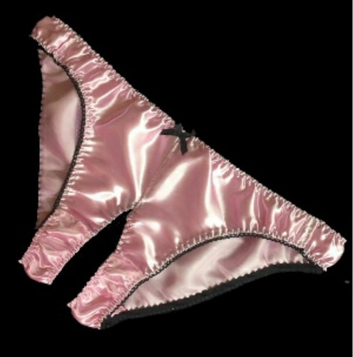 Womens split crotch satin - ,