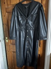 Lipsy Leather Look Dress 16 BNWOT