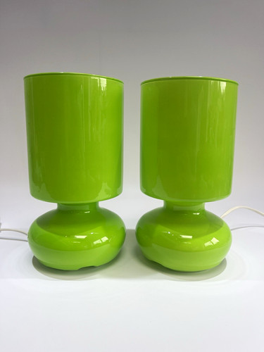 Pair vintage ikea lykta green - vintage,