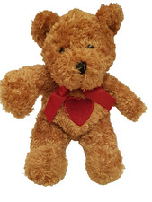 Keel Toys Simply Soft Collection Love You Teddy Bear With Red Ribbon Bow