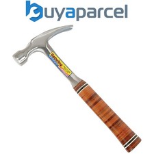 Draper 23500 Estwing E12S Straight Claw Hammer with Leather Grip, 12oz/336g