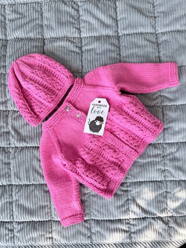 Hand knitted baby set - set, 6-9