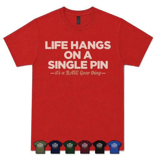 Life hangs single pin - on,