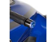 Puig Black Thruster Bar Ends and Blue Caps Suzuki GSX 1400 2001-2006