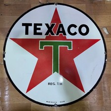 TEXACO STAR PORCELAIN ENAMEL