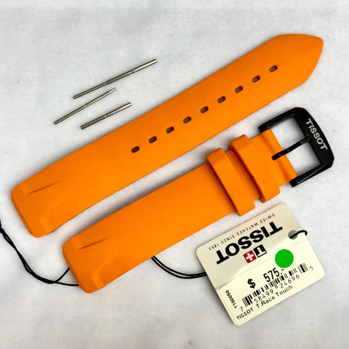 Tissot orange rubber black - orange,