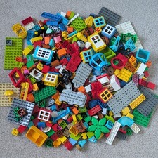 LEGO DUPLO 5kg Mixed Bundle Job Lot Bricks Pieces Baseplate Windows Vehicles