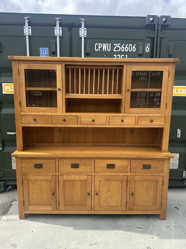 Large rustic oak welsh dresser - welsh,