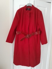 Ladies Red Winter Coat Papays Size 20
