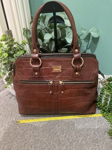 Modalu large pippa brown croc - pippa,