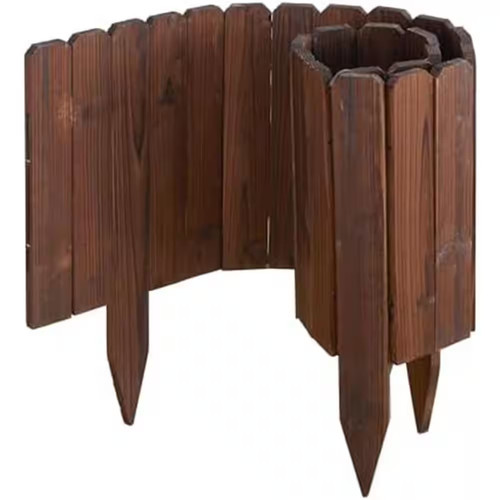 Wooden garden edging border - garden,