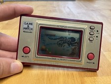 Vintage Nintendo Game & Watch Octopus  Widescreen Video Game Console
