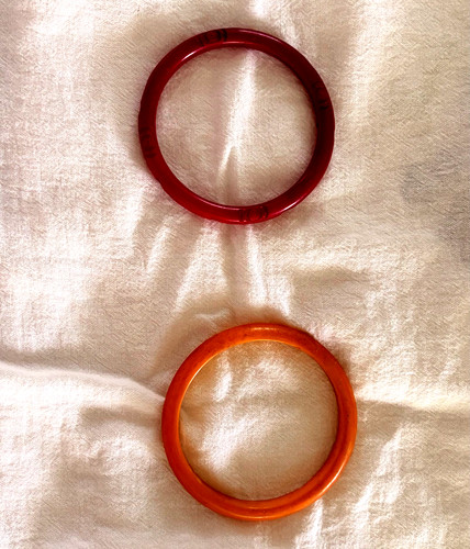 Bakelite bracelets - bakelite,