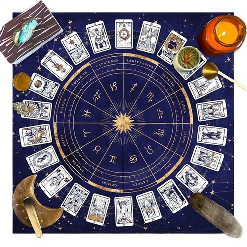 Tarot altar cloth - tarot,