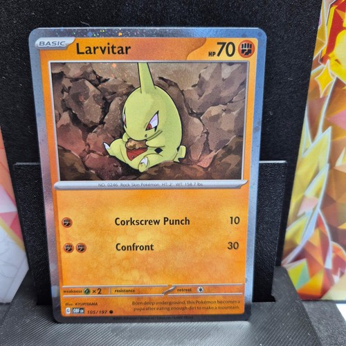 Pokemon larvitar - larvitar, holo)