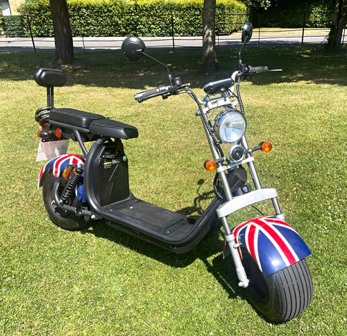 Seated electric scooter - seated,