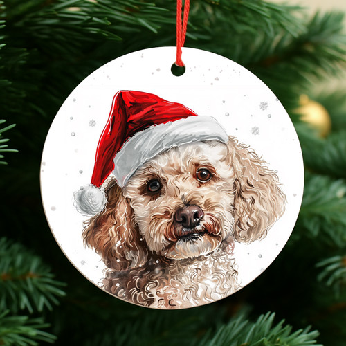 Cockapoo dog christmas baubles - cockapoo,