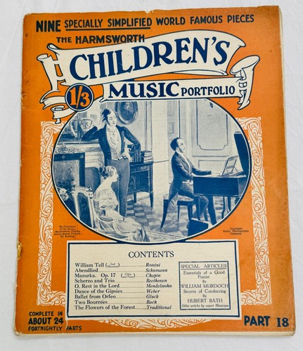 Antique piano sheet music