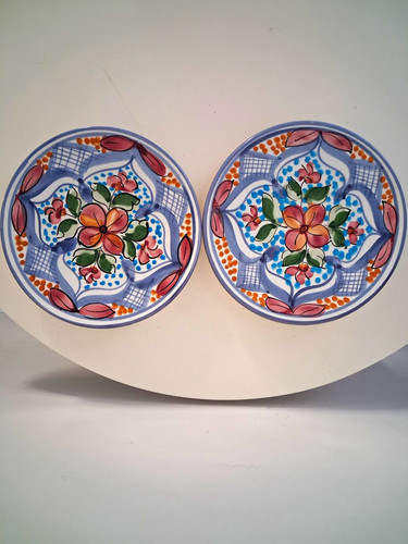 Vintage spanish pottery plates - vintage,