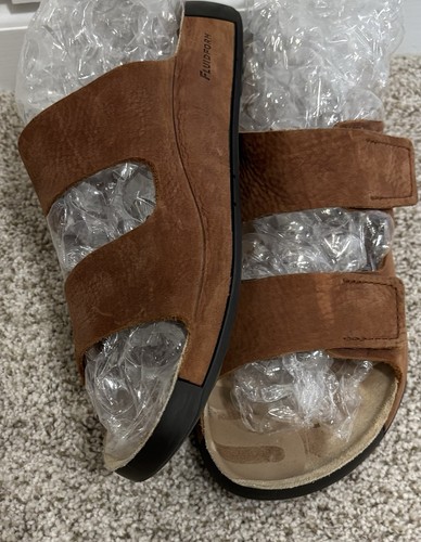Ecco cozmo sandals slide - sandals, brown