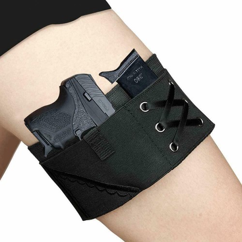 Women sexy thigh - thigh, gun