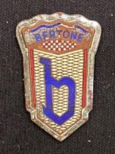 BERTONE AUTOMOTIVE AUTOMOBILE VINTAGE ENAMEL MOTOR CAR BADGE EMBLEM INSIGNIA