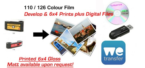 110 126 colour film - &,