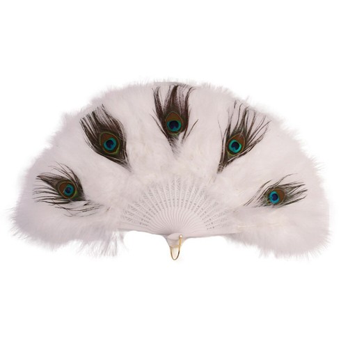 Feather fan foldable hand - foldable,