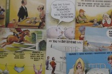 Bamforth Comic 800 Series Postcards Saucy Humour / Rude! Unused 1970s NEW STOCK