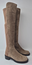 Stuart Weitzman Women's Khaki 50/50 5050 Bold Suede Over-the-Knee Boots Size 6.5