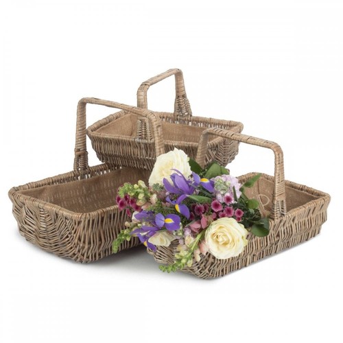 Rectangular willow trug - willow,