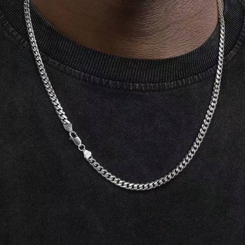 Mens boys curb chain stainless - mens,