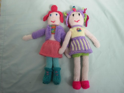 Hand knitted festival - , dolls