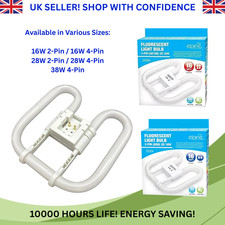 2-PIN 4-PIN 16W 28W 38W Daylight Fluorescent Light Bulb Bathroom Toilets 2D GR10