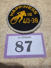 happiness is 40-38 speedway sew on patches