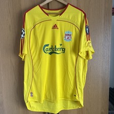 Liverpool FC 2006/07 Away shirt - 10 Luis Garcia - Champions League badges - XL