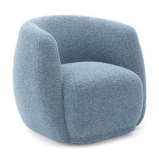 George Tub Chair Sherpa Curved