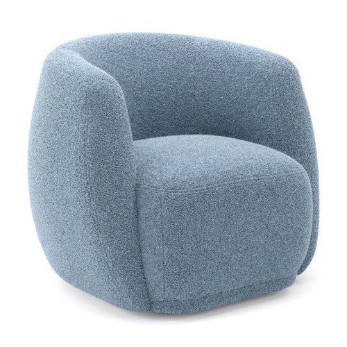 George tub chair sherpa curved - george,