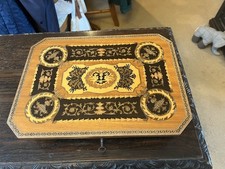 Mid Century Italian Sorrento working Musical Box with Key - converted from Table