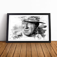 John Wayne (3) V3 Wall Art Print Framed Canvas Picture Poster Home Decor