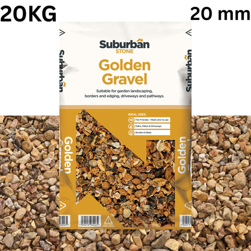 Golden gravel stone - stone, chippings
